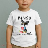 Bingo Because Murder Is Wrong Bingo Cat Toddler T-Shirt thumb 2