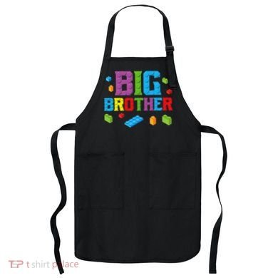 Big Brother Master Builder Building Bricks Blocks Family Set Apron
