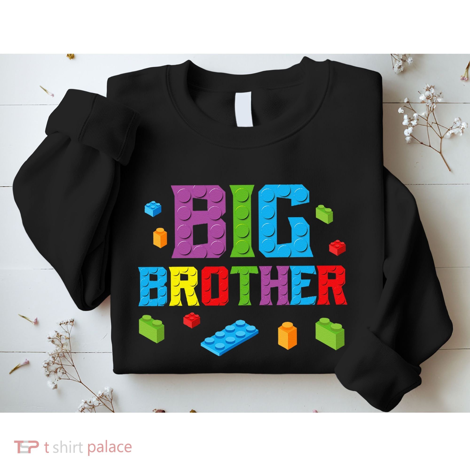 Big Brother Master Builder Building Bricks Blocks Family Set Sweatshirt