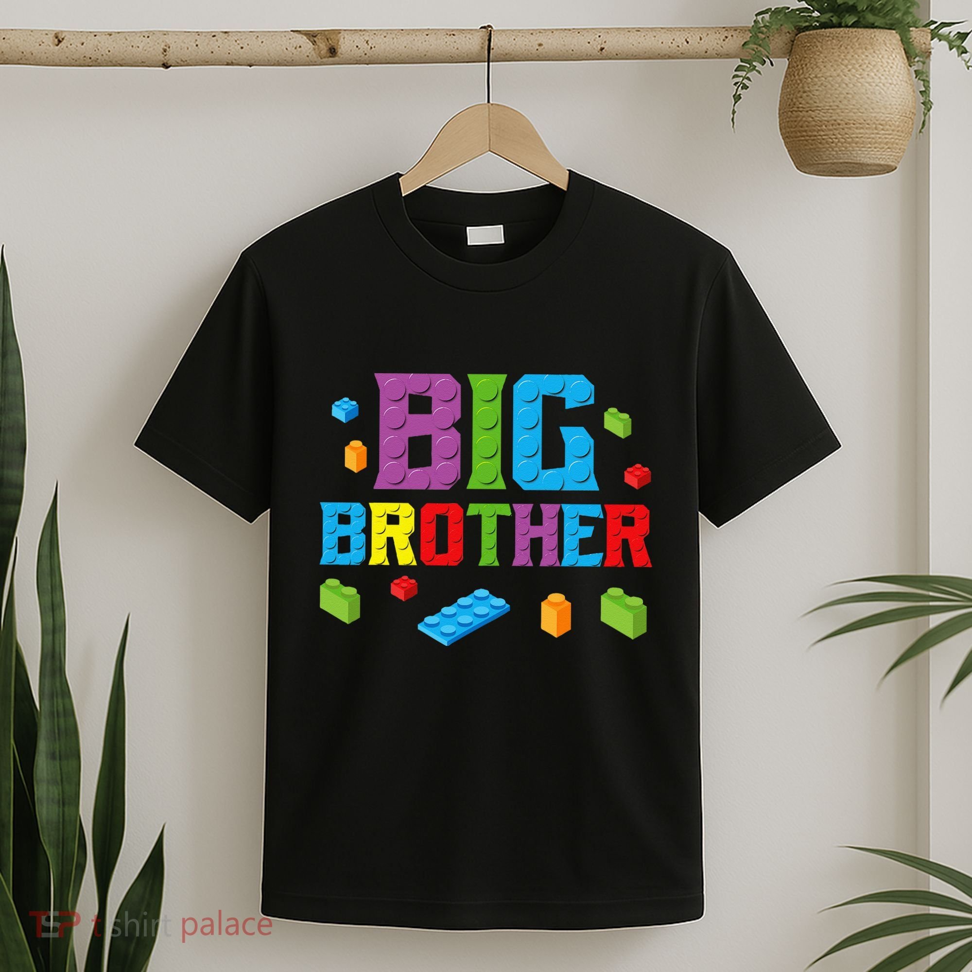 Big Brother Master Builder Building Bricks Blocks Family Set T-Shirt