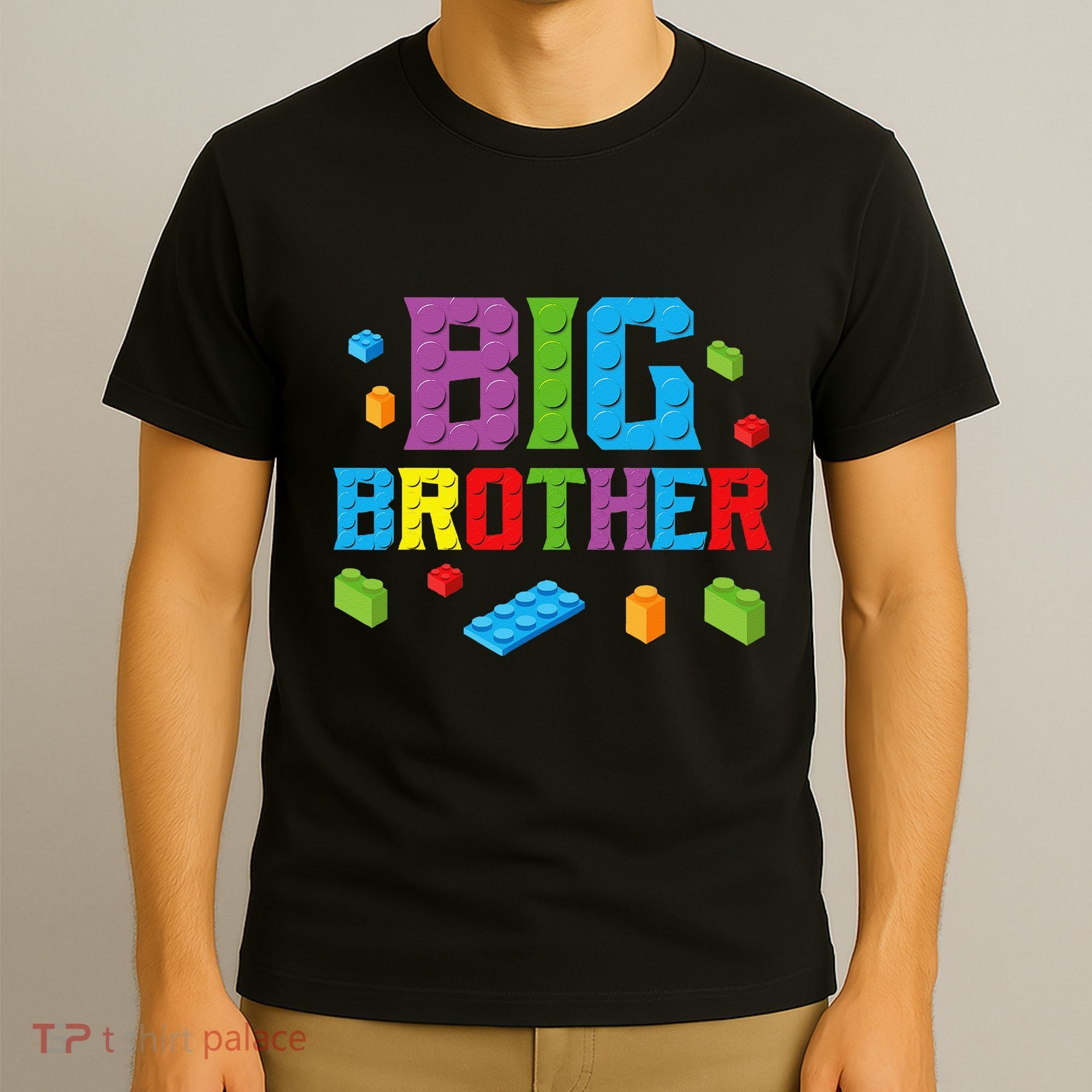 Big Brother Master Builder Building Bricks Blocks Family Set T-Shirt