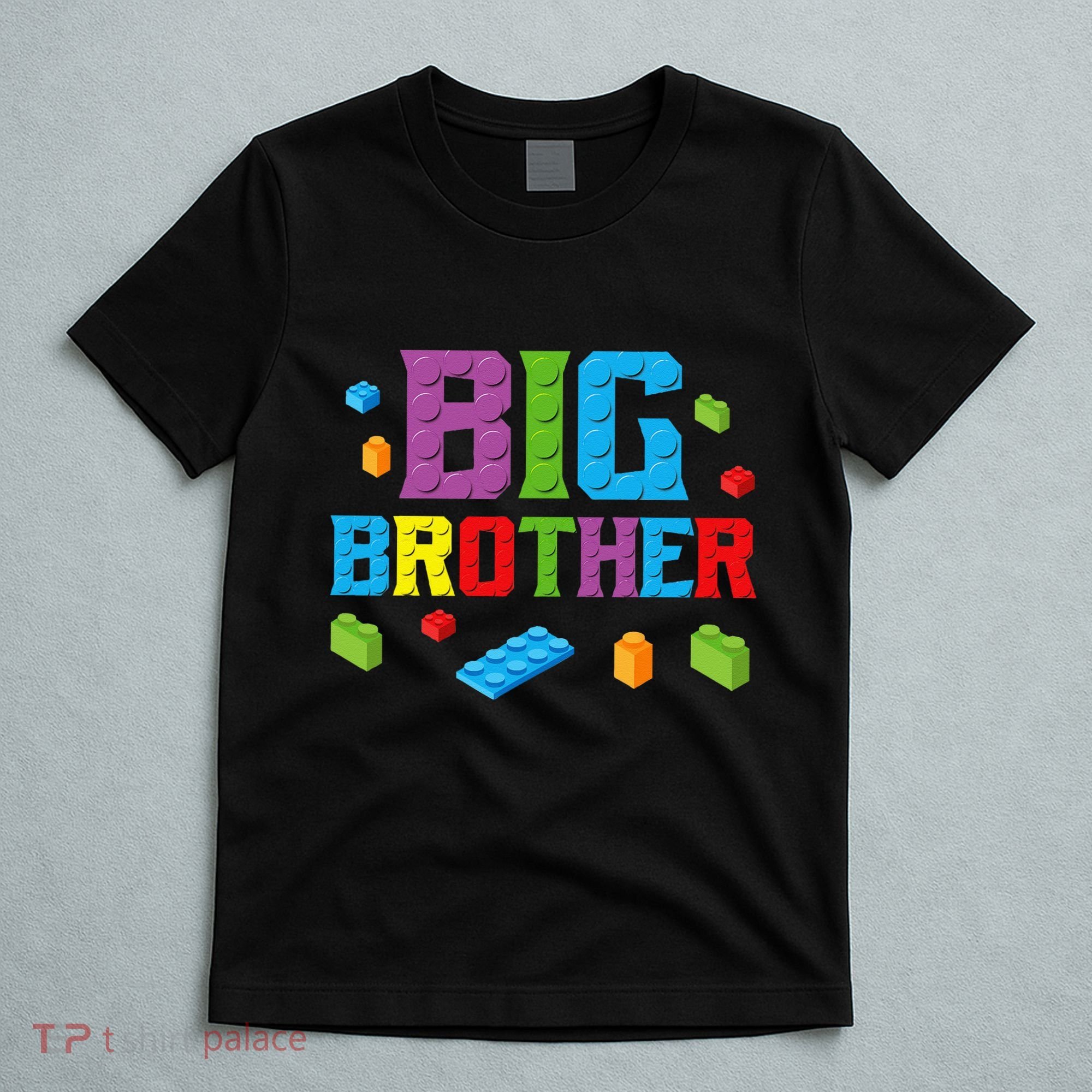 Big Brother Master Builder Building Bricks Blocks Family Set T-Shirt