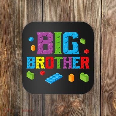 Big Brother Master Builder Building Bricks Blocks Family Set Coaster