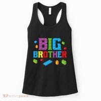 Big Brother Master Builder Building Bricks Blocks Family Set Women's Tank Top thumb 0