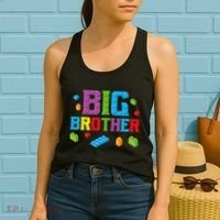 Big Brother Master Builder Building Bricks Blocks Family Set Women's Tank Top thumb 2