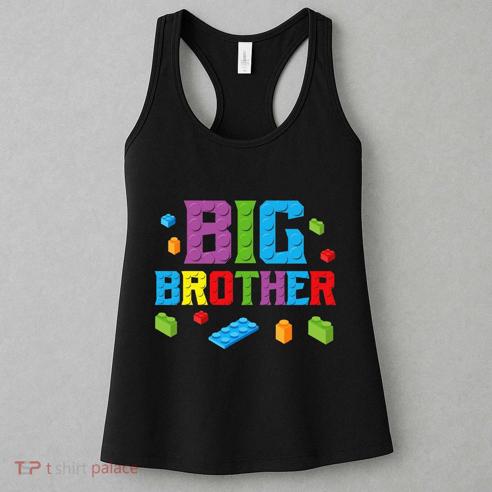 Big Brother Master Builder Building Bricks Blocks Family Set Women's Tank Top