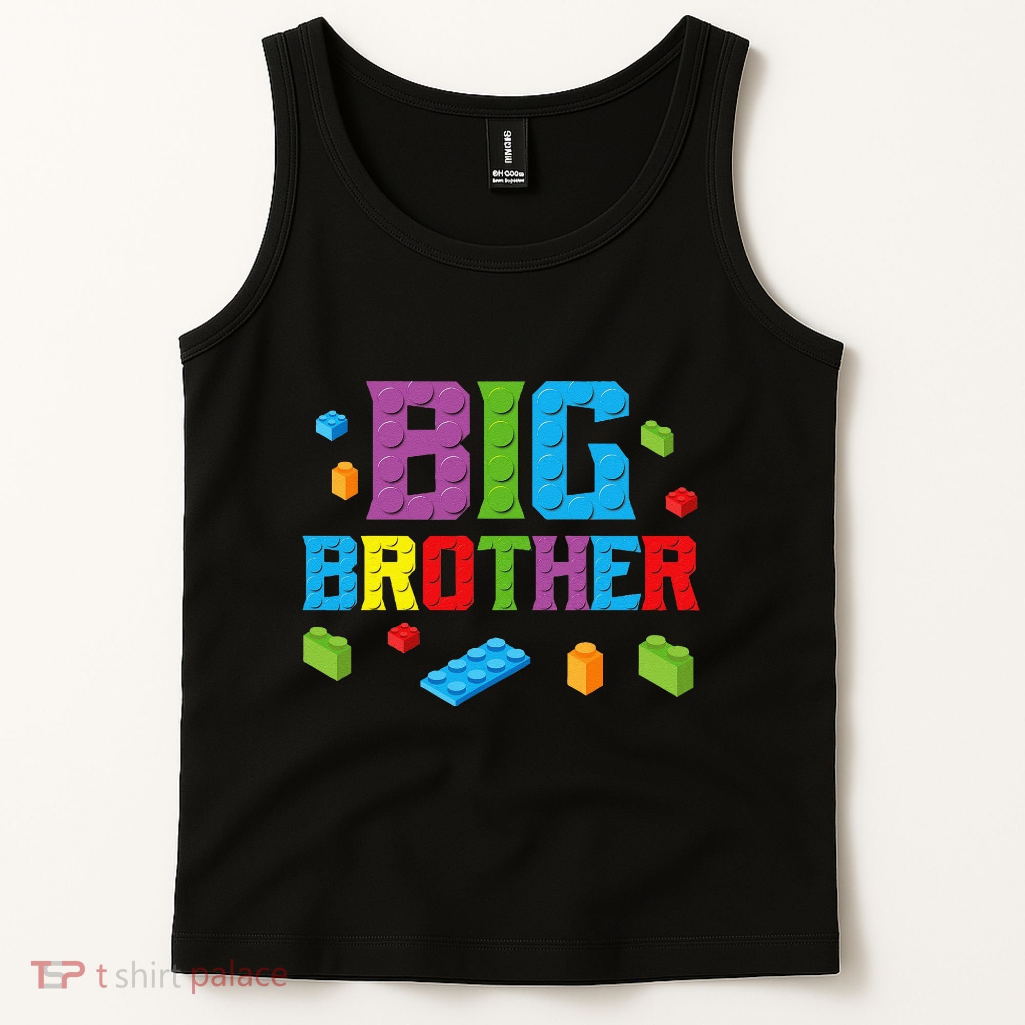 Big Brother Master Builder Building Bricks Blocks Family Set Tank Top