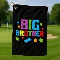 Big Brother Master Builder Building Bricks Blocks Family Set Golf Towel thumb 1