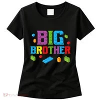 Big Brother Master Builder Building Bricks Blocks Family Set Women's T-Shirt thumb 0