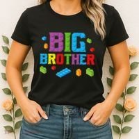 Big Brother Master Builder Building Bricks Blocks Family Set Women's T-Shirt thumb 2