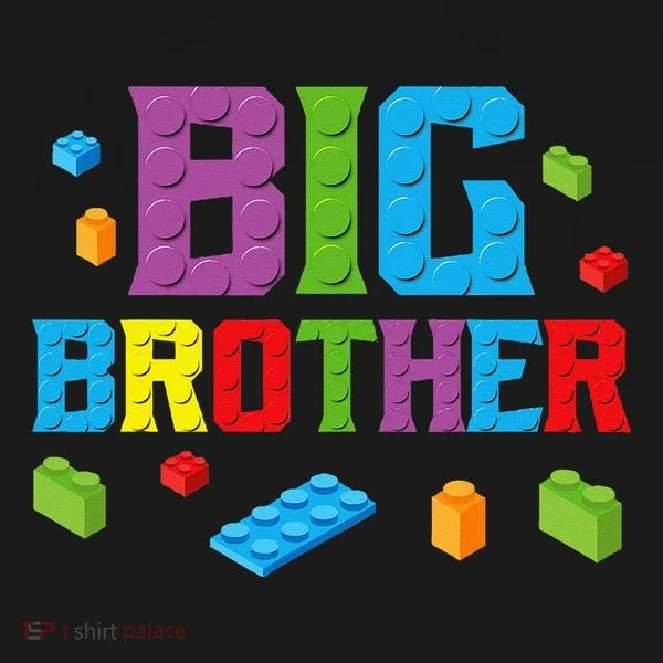 Big Brother Master Builder Building Bricks Blocks Family Set Women's T-Shirt
