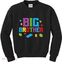 Big Brother Master Builder Building Bricks Blocks Family Set Kids Sweatshirt thumb 0