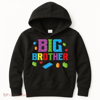 Big Brother Master Builder Building Bricks Blocks Family Set Kids Hoodie