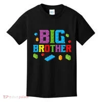 Big Brother Master Builder Building Bricks Blocks Family Set Kids T-Shirt thumb 0