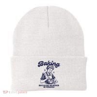 Baking Because Murder Is Wrong Beanie thumb 0
