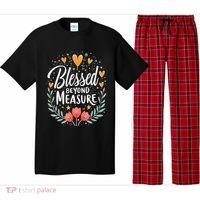 Blessed Beyond Measure Cute Floral Christian Pajama Set thumb 0