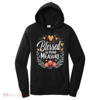 Blessed Beyond Measure Cute Floral Christian Women's Hoodie thumb 0