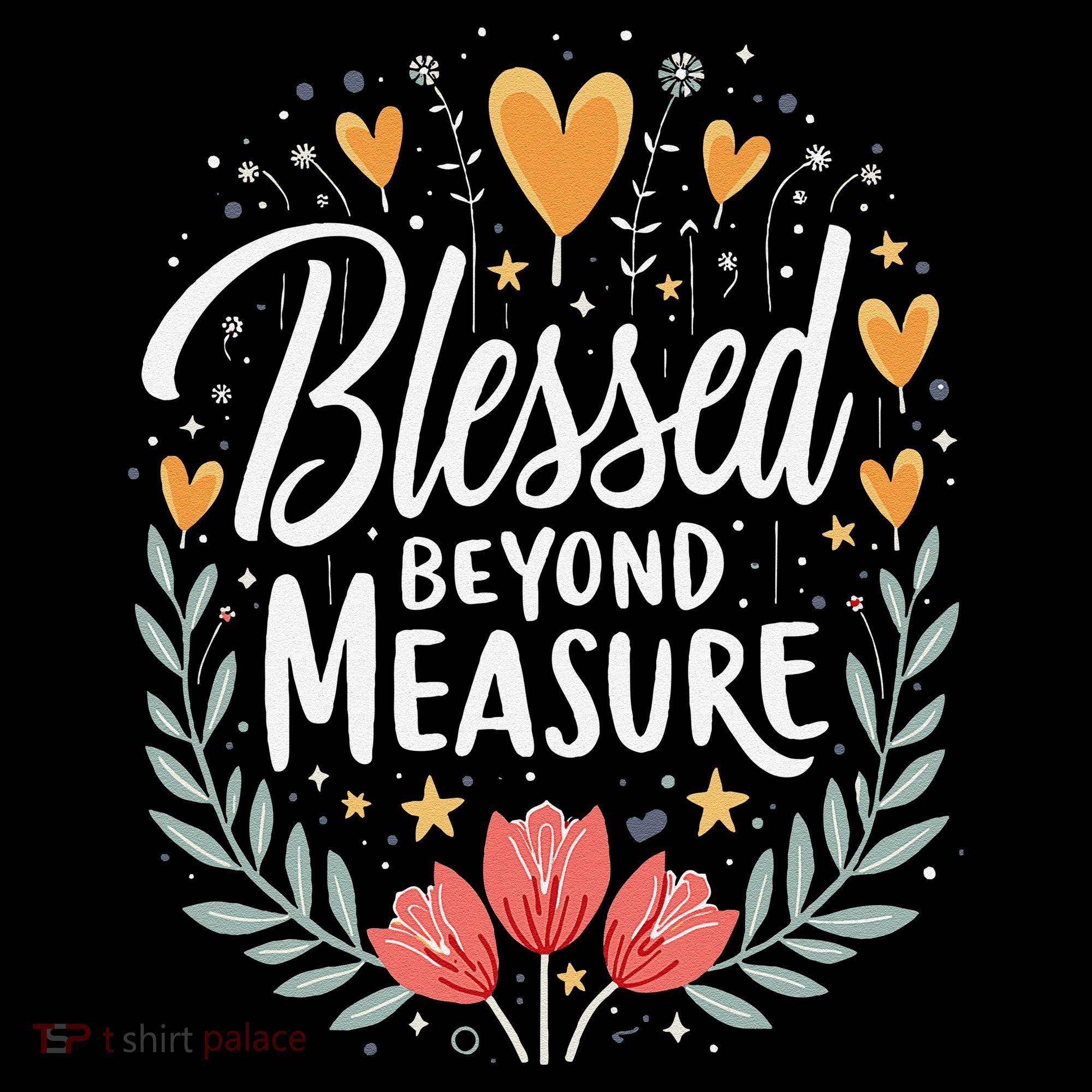 Blessed Beyond Measure Cute Floral Christian Women's Tank Top
