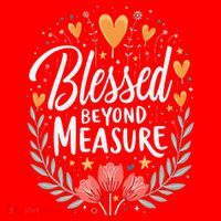 Blessed Beyond Measure Cute Floral Christian Santa Hat thumb 1
