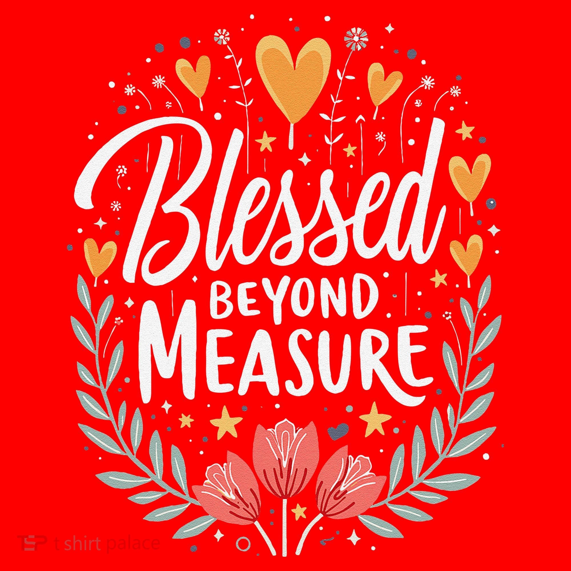 Blessed Beyond Measure Cute Floral Christian Santa Hat