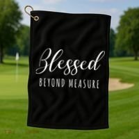Blessed Beyond Measure Golf Towel thumb 1