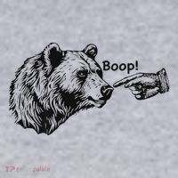 Boop Bear Meme Funny Bear Women's Sweatshirt thumb 2