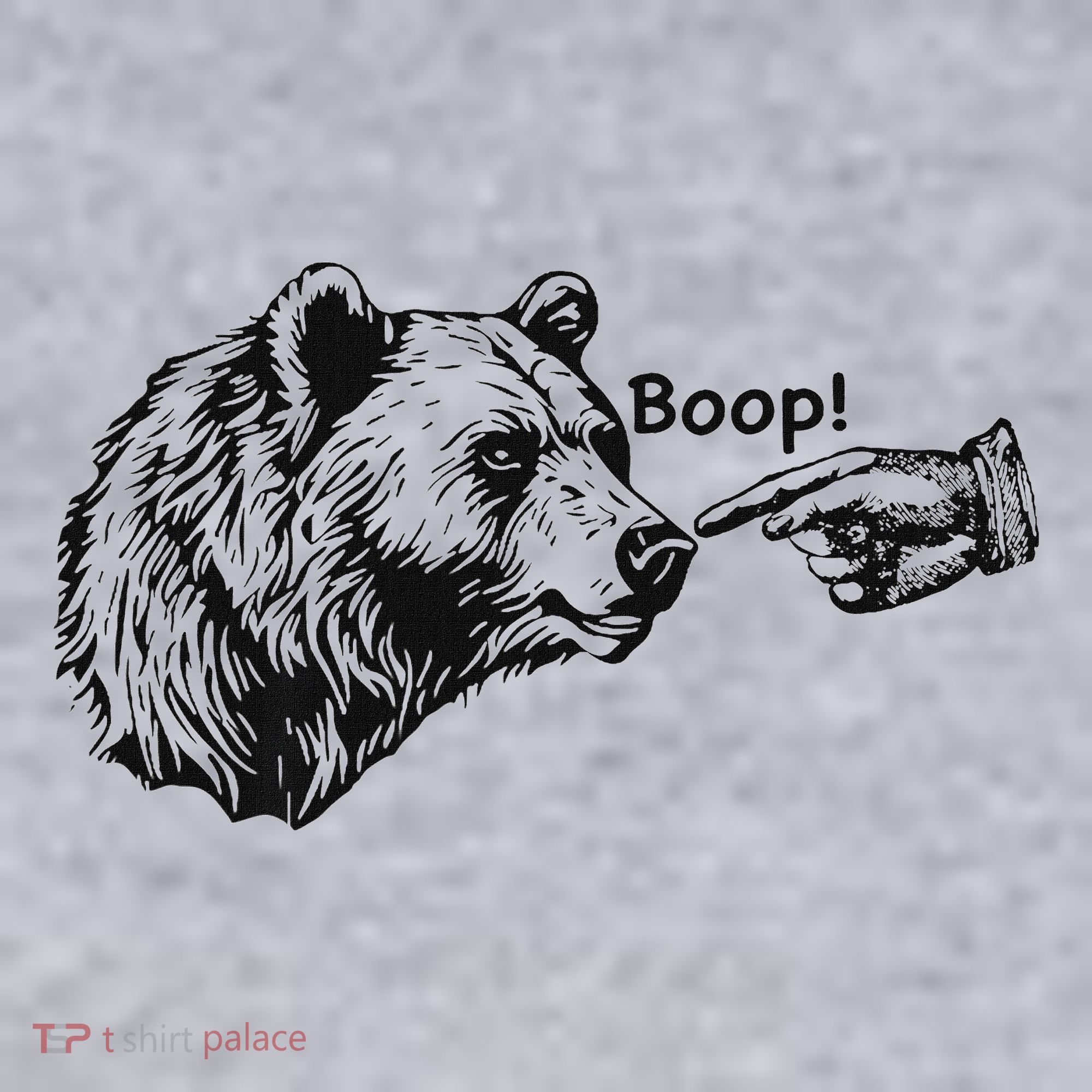 Boop Bear Meme Funny Bear Women's Sweatshirt
