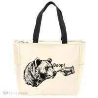 Boop Bear Meme Funny Bear Tote Bag thumb 0