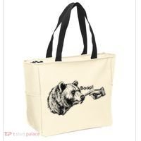 Boop Bear Meme Funny Bear Tote Bag thumb 2