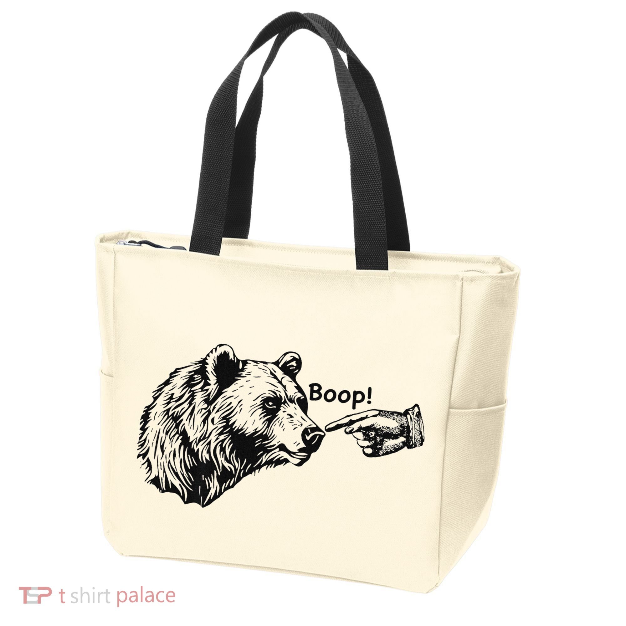 Boop Bear Meme Funny Bear Tote Bag