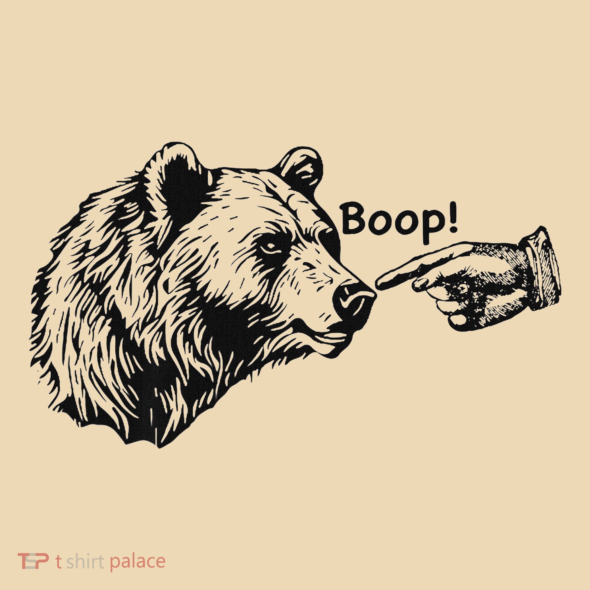 Boop Bear Meme Funny Bear Tote Bag