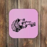 Boop Bear Meme Funny Bear Coaster thumb 0