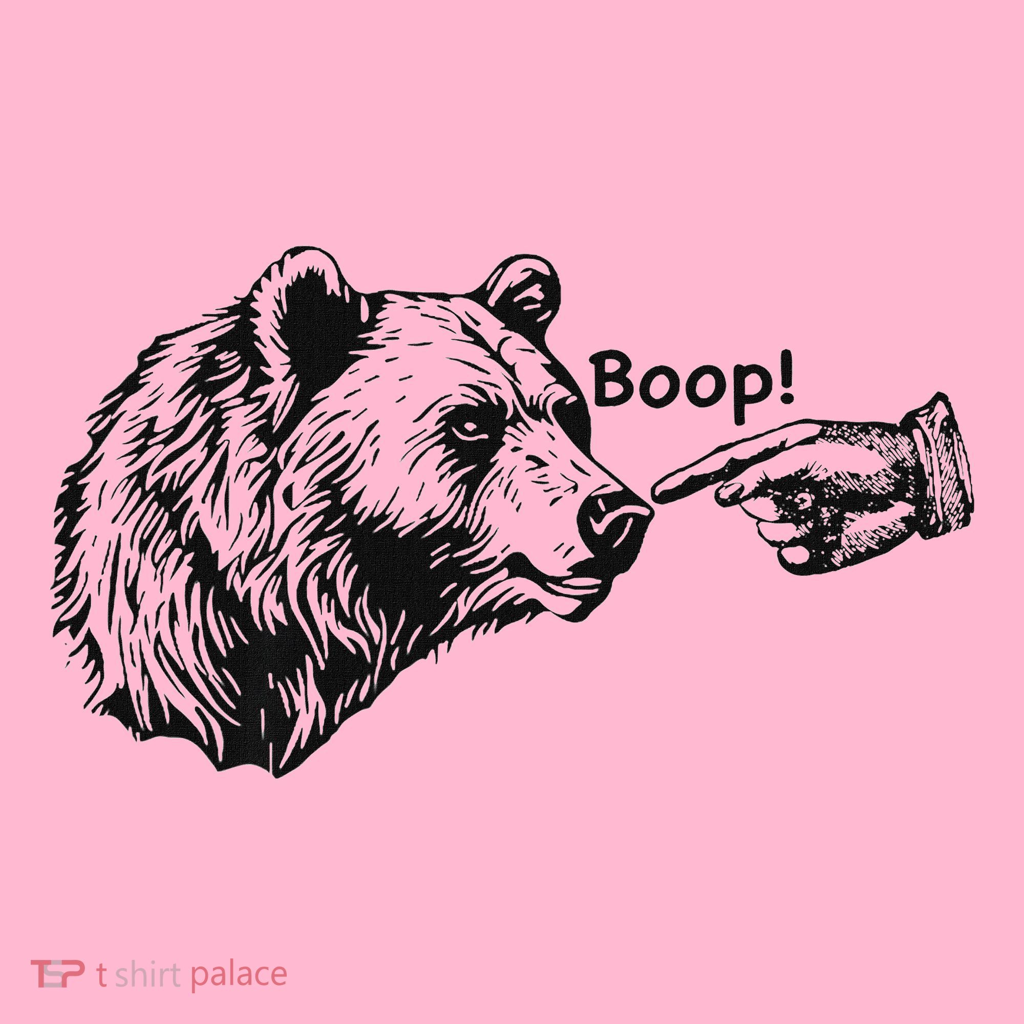 Boop Bear Meme Funny Bear Coaster