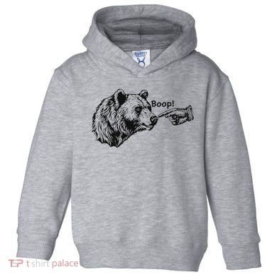Boop Bear Meme Funny Bear Toddler Hoodie
