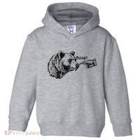 Boop Bear Meme Funny Bear Toddler Hoodie thumb 0