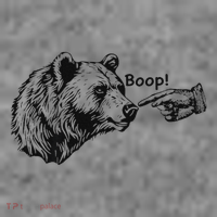 Boop Bear Meme Funny Bear Toddler Hoodie thumb 2
