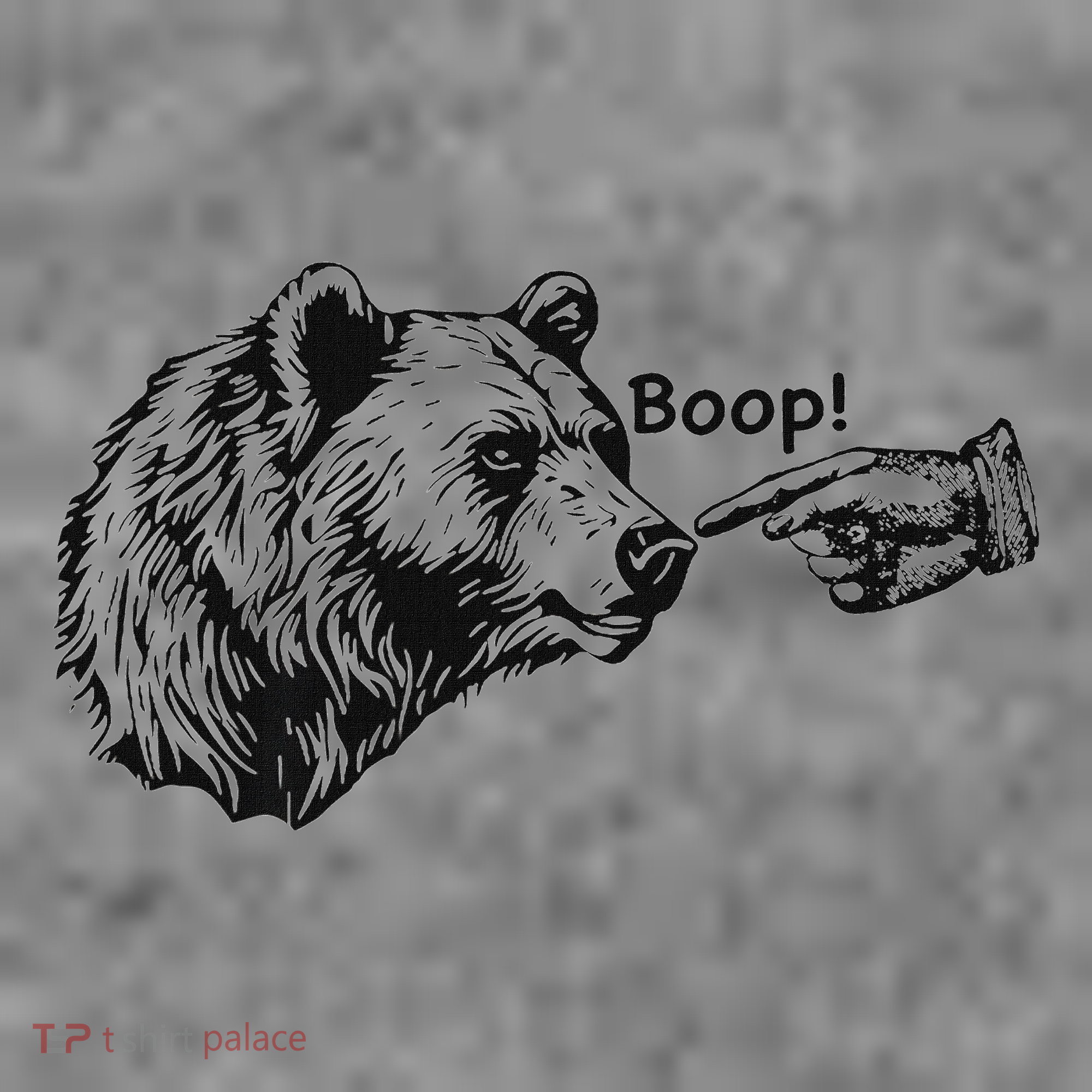 Boop Bear Meme Funny Bear Toddler Hoodie