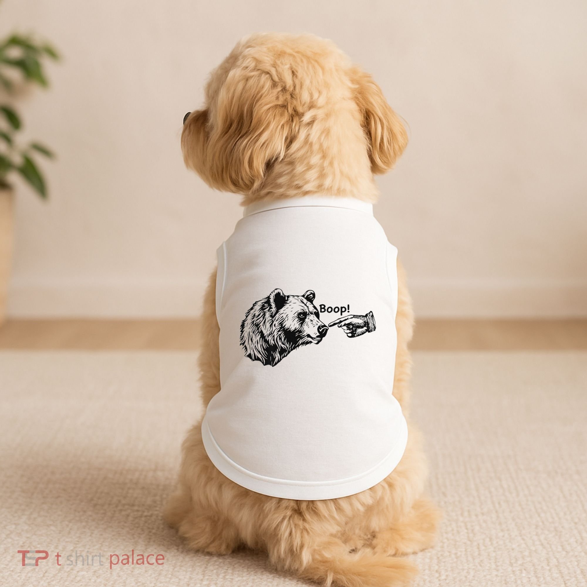 Boop Bear Meme Funny Bear Doggie Tank