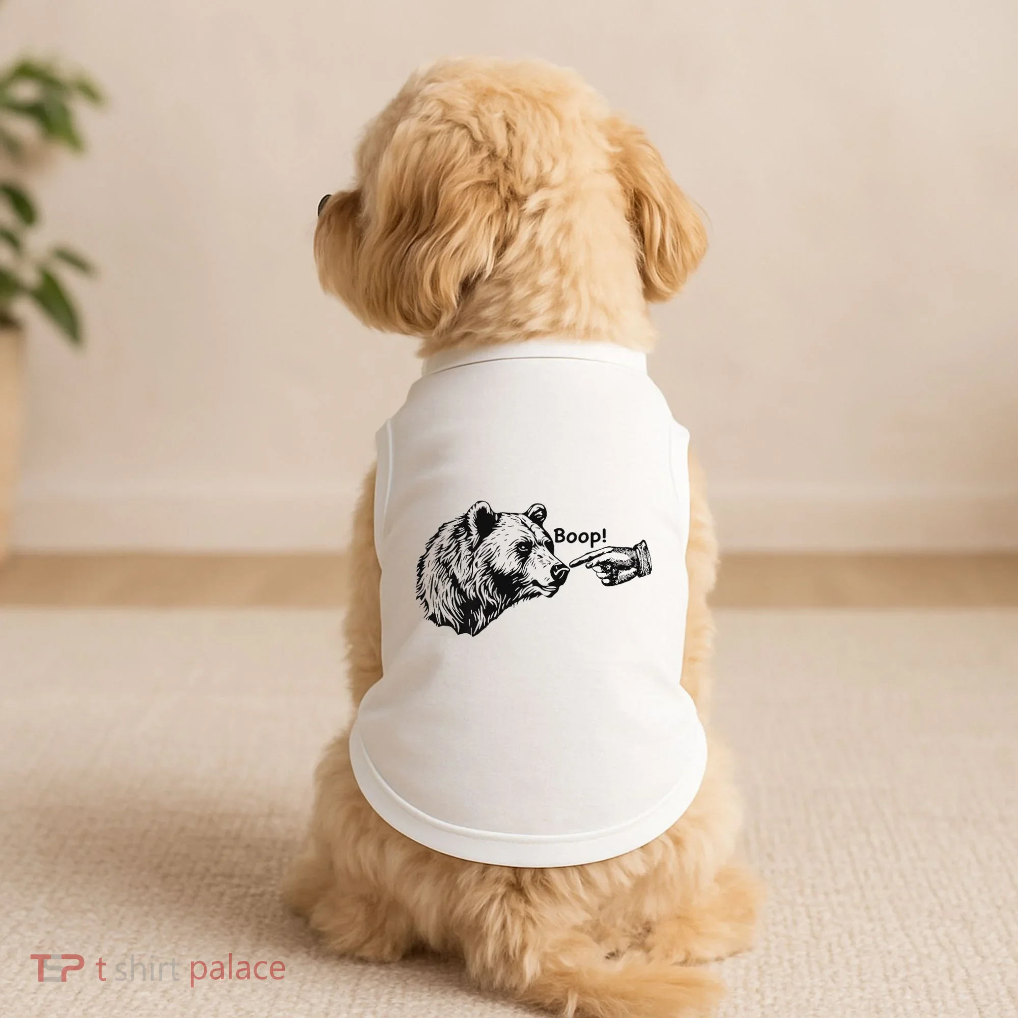 Boop Bear Meme Funny Bear Doggie Tank