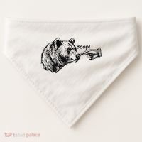 Boop Bear Meme Funny Bear USA-Made Doggie Bandana thumb 0