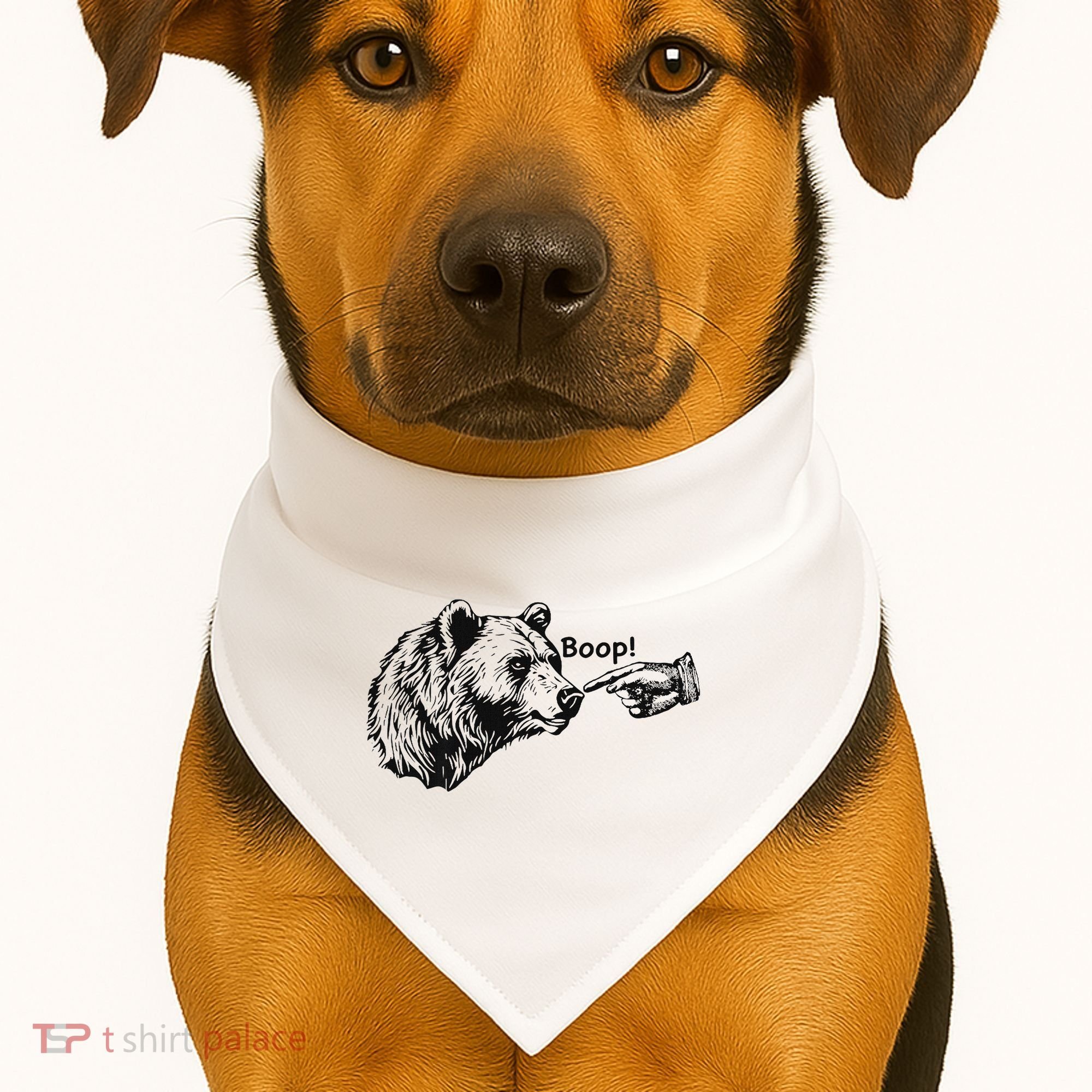 Boop Bear Meme Funny Bear USA-Made Doggie Bandana