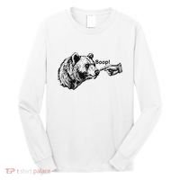 Boop Bear Meme Funny Bear Long Sleeve Shirt thumb 0