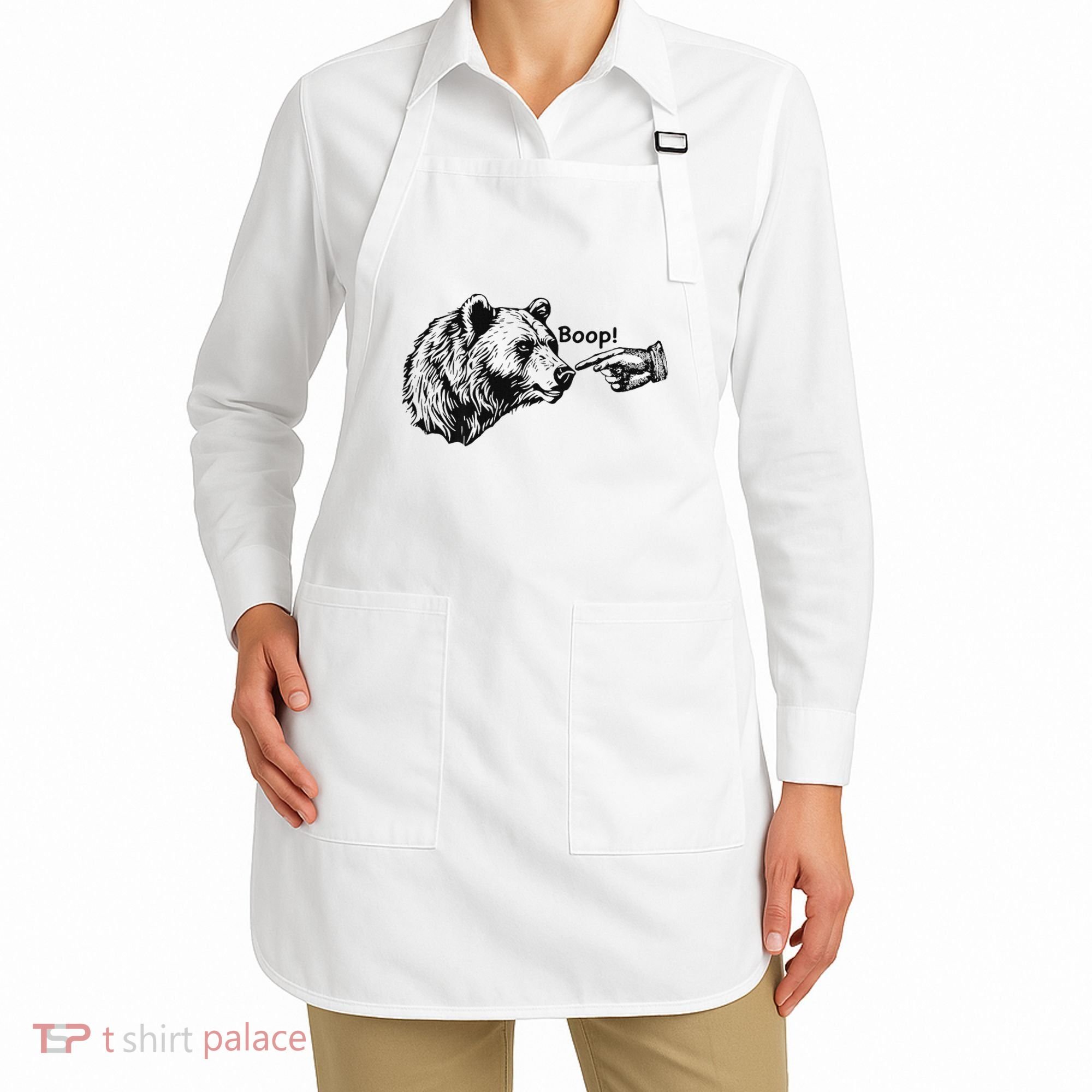 Boop Bear Meme Funny Bear Apron