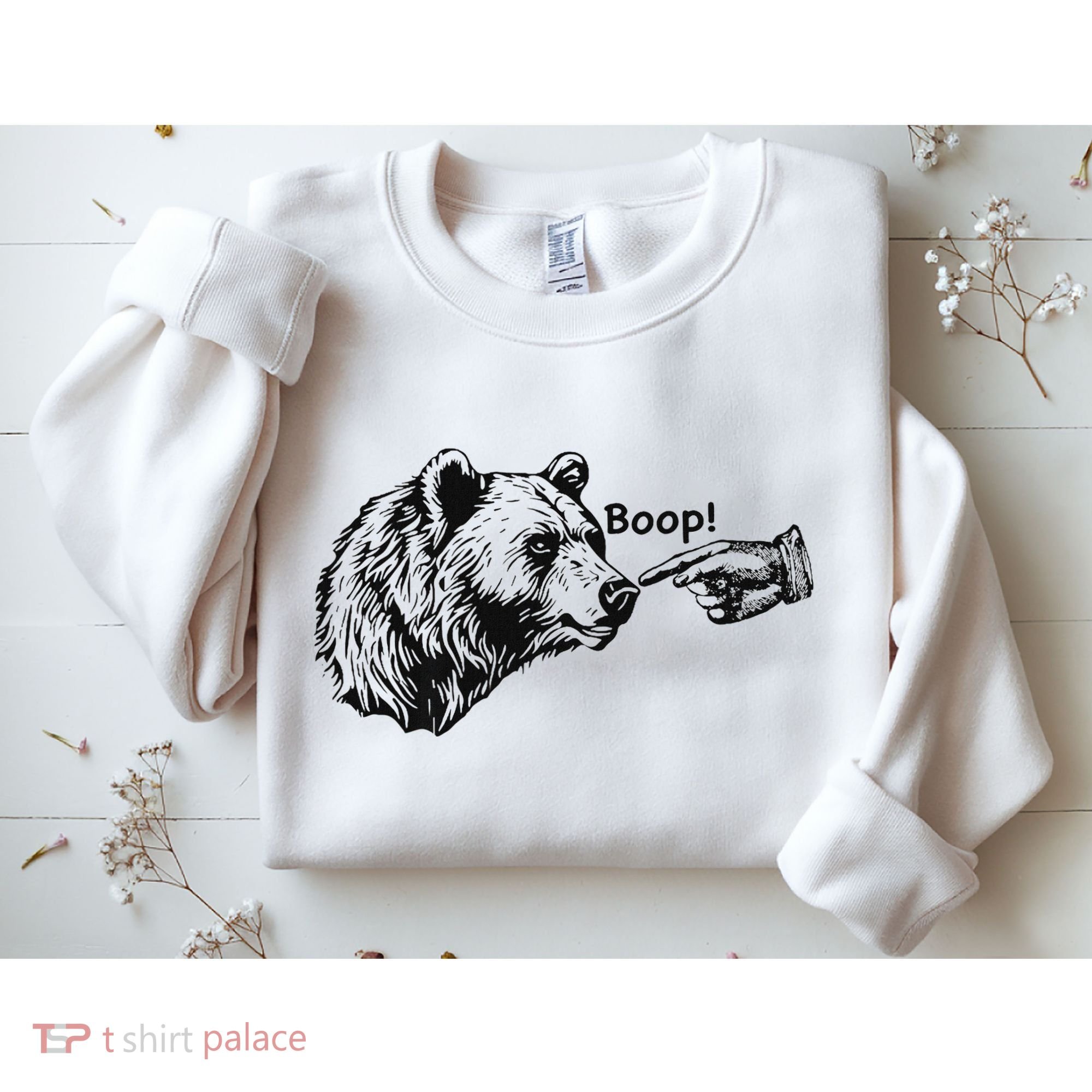 Boop Bear Meme Funny Bear Sweatshirt