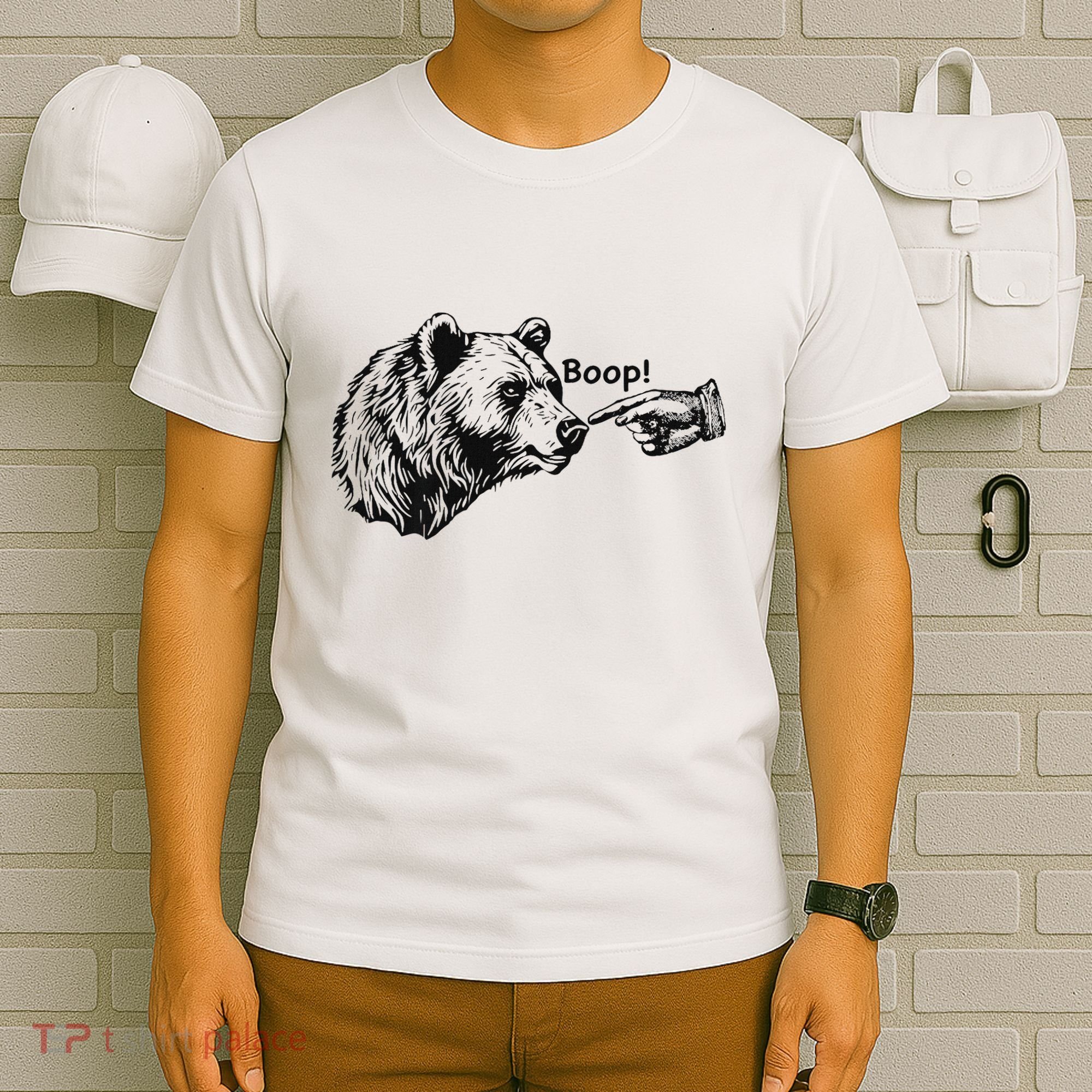 Boop Bear Meme Funny Bear T-Shirt