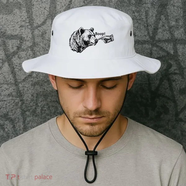 Boop Bear Meme Funny Bear Bucket Hat
