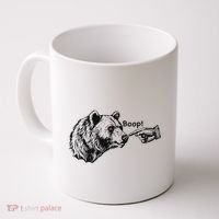 Boop Bear Meme Funny Bear Coffee Mug thumb 0