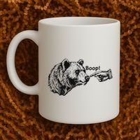 Boop Bear Meme Funny Bear Coffee Mug thumb 2