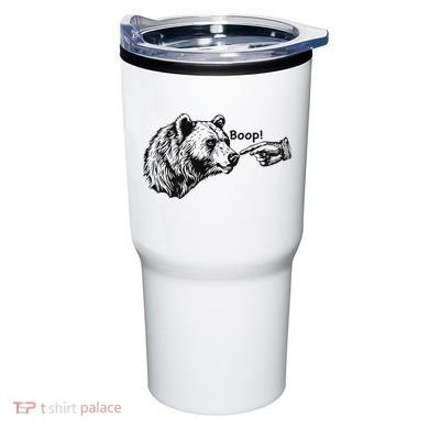 Boop Bear Meme Funny Bear Tumbler