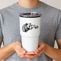 Boop Bear Meme Funny Bear Tumbler thumb 2